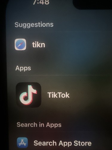 Tik tok installed iphone 15 - tok,